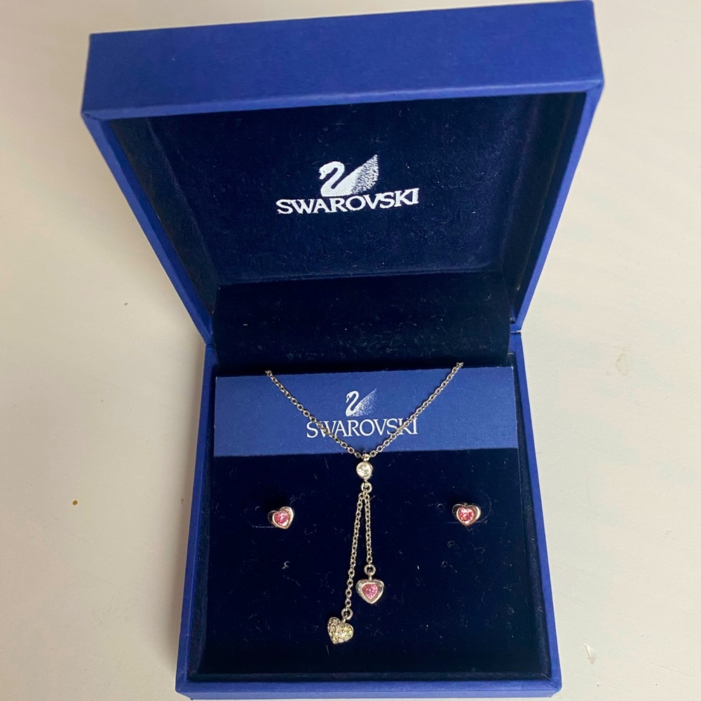 Swarovski heart set
